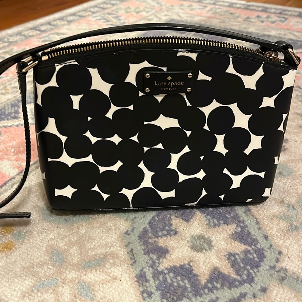 Kate Spade black dot crossbody bag